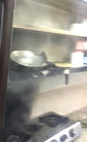 من حريق مطبخ المرور