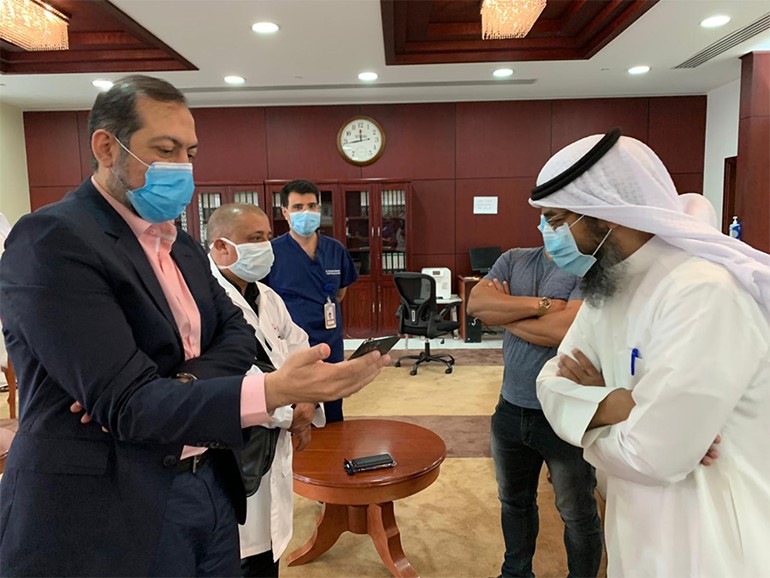 وكيل "الفنية" يتفقد المستشفى الميداني بمشرف لمتابعة أعمال زيادة الطاقة الاستيعابية