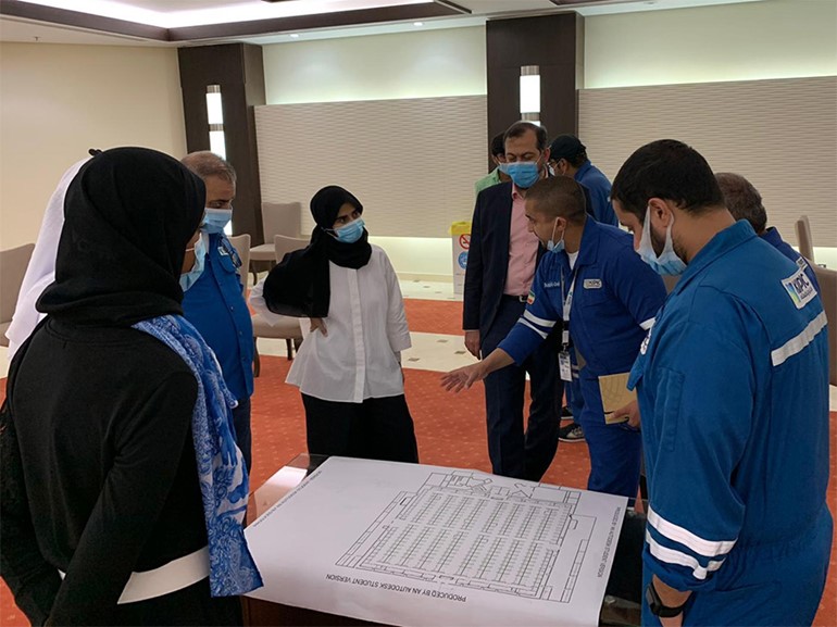 وكيل "الفنية" يتفقد المستشفى الميداني بمشرف لمتابعة أعمال زيادة الطاقة الاستيعابية