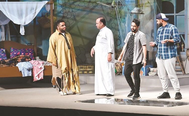 البناي في مشهد من مسرحية ليلة زفته