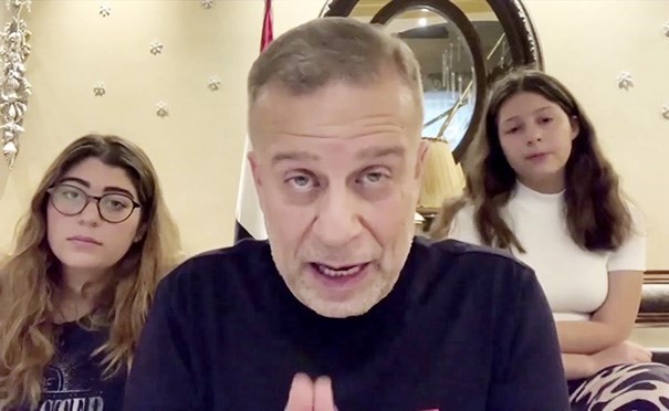 شريف منير وابنتيه