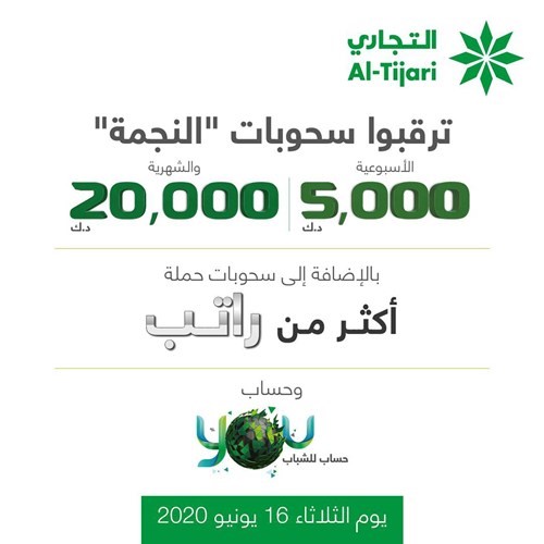 «التجاري» يجري سحوبات «النجمة» و«أكثر من راتب» و«You»