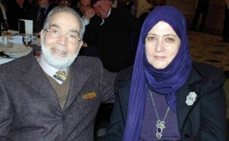 شمس البارودي مع زوجها حسن يوسف