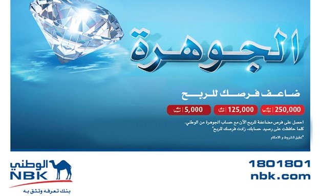 «الوطني» يعاود إجراء سحوبات «الجوهرة» ويعلن الفائز بالسحب ربع السنوي