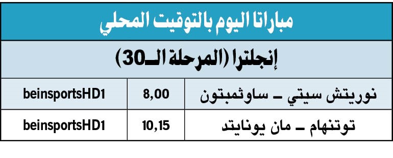 «الشياطين» في مواجهة نارية مع توتنهام