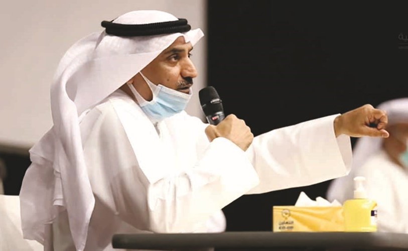 د.سعود الحربي متحدثا خلال الاجتماع
