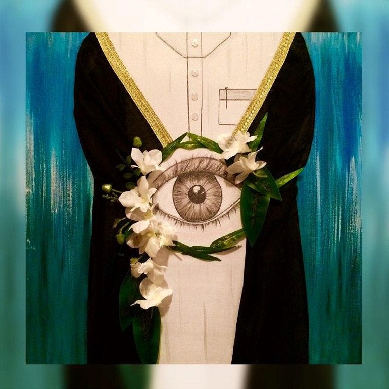 قصة رسامة كفيفة وصفها وزير الثقافة السعودي بالبطلة