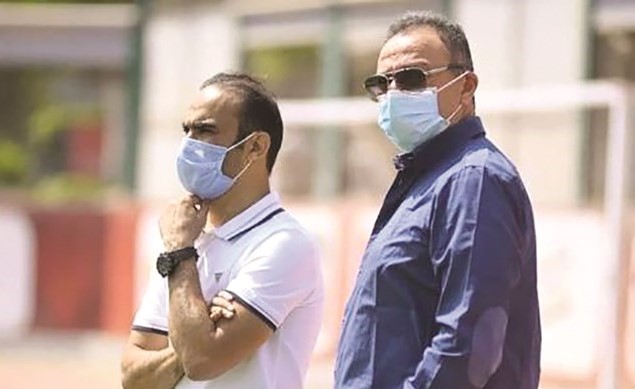 الخطيب تابع مع سيد عبد الحفيظ ثاني تدريبات الأهلى