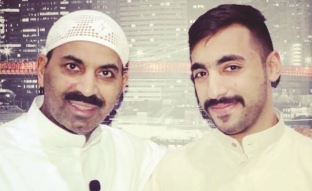الفنان عبدالرحمن الحميدي مع الفنان د. طارق العلي