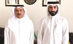 د. سعود الحربي مستقبلا عبدالرحمن المطيري