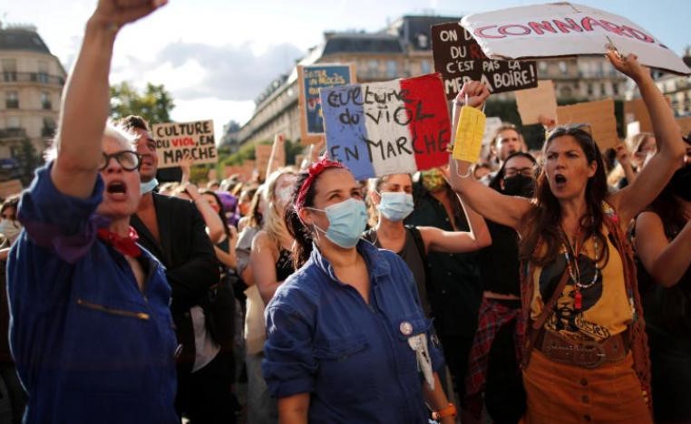 احتجاجات في فرنسا بعد تعيين وزير داخلية متهم بالاغتصاب