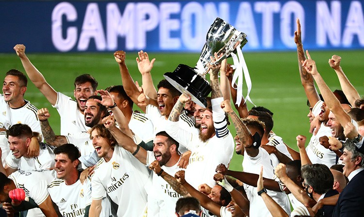 ريال مدريد بطلاً للدوري الإسباني للمرة 34 في تاريخه