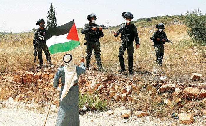 الاحتجاجات الفلسطينية متواصلة ضد محاولات الاحتلال تنفيذ خطة ضم اراضي الضفة الغربية المحتلة