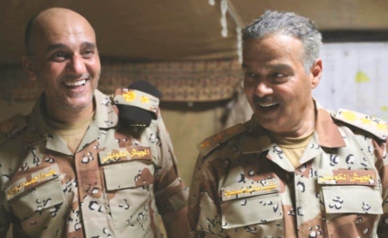 الفنانان عبدالرحمن العقل وخالد البريكي في معركة الجسور
