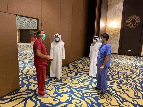 وكيل "الصحة" بالإنابة تفقد المستشفى الميداني في مشرف