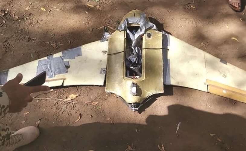 الطائرة من دون طيار التي أسقطتها قوات دعم الشرعية في اليمن	 (العربية)