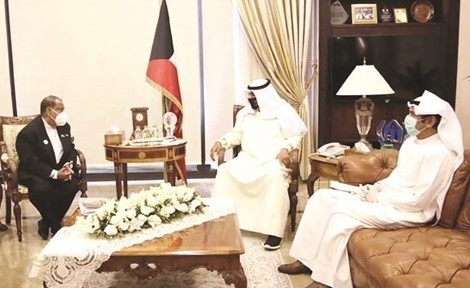 خالد الجارالله مستقبلا سفير غايانا د.شمير علي