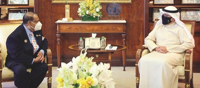 وزير الخارجية استقبل سفير غيانا بمناسبة انتهاء عمله