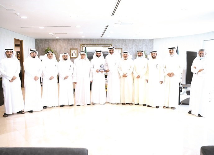 رئيس مجلس الأمة مرزوق الغانم ووفد جمعية المحاسبين والمراجعين الكويتية
