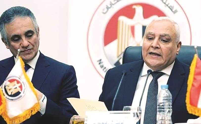 صورة ارشيفية للمستشار لاشين إبراهيم رئيس الهيئة الوطنية للانتخابات