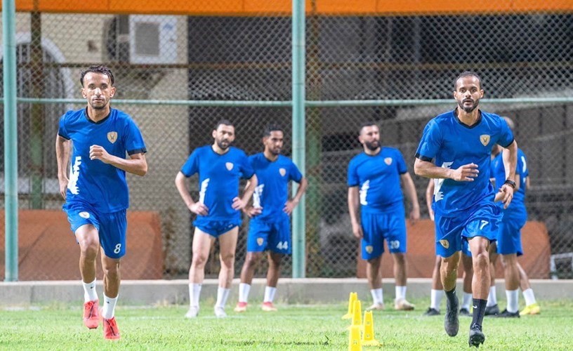 جانب من تدريبات الأصفر 	(المركز الإعلامي للقادسية)
