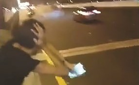 من حادث الدائري الخامس امس الاول