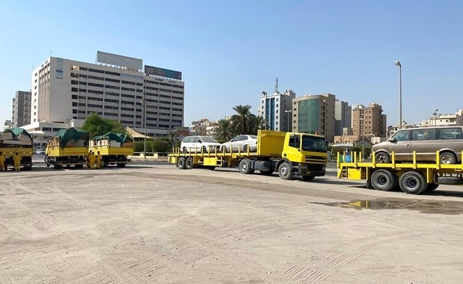 رفع السيارات المهملة خلال الجولة في حولي