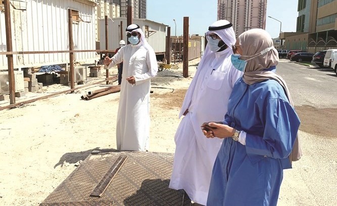 فريق البلدية خلال الجولة