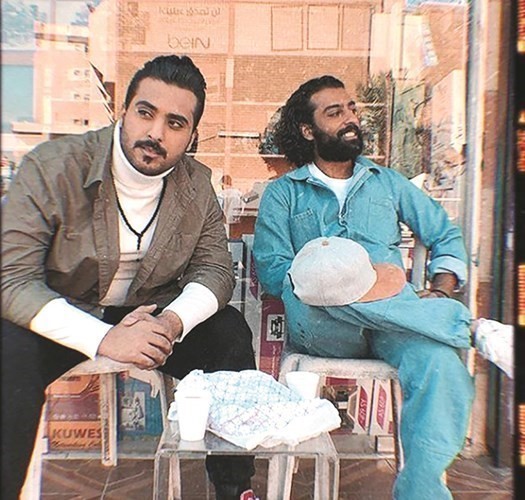 منصور البلوشي ومحمد صفر في كواليس في ذاكرة الظل