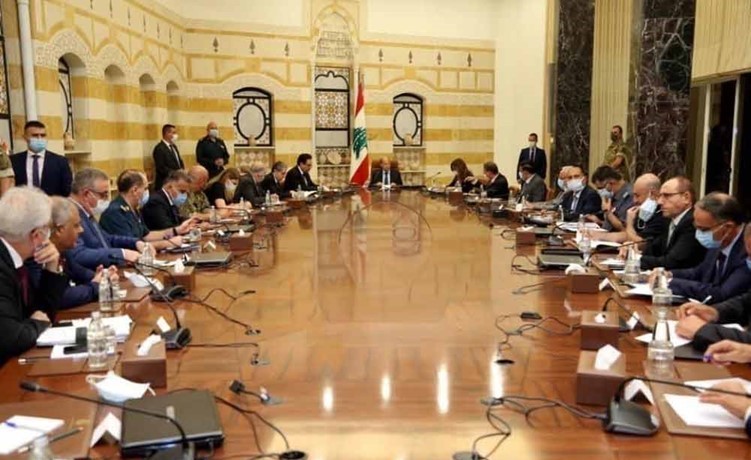 اجتماع المجلس الاعلى للدفاع برئاسة الرئيس ميشال عون للبحث في موضوع حريق المرفأ                             (محمود الطويل)