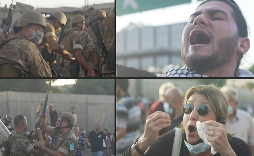 بالفيديو.. تظاهرة قرب القصر الرئاسي في لبنان بعد 40 يوماً على انفجار مرفأ بيروت