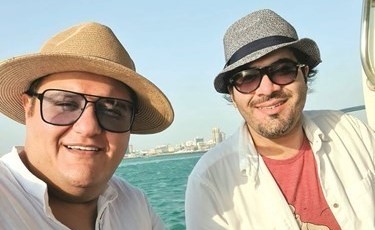 المخرج صادق بهبهاني مع الفنان عبدالله الخضر