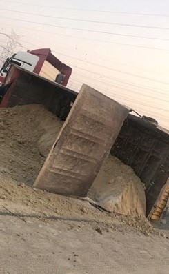 اصطدام «كورية» بغرفة طبيب بيطري في «المطلاع»