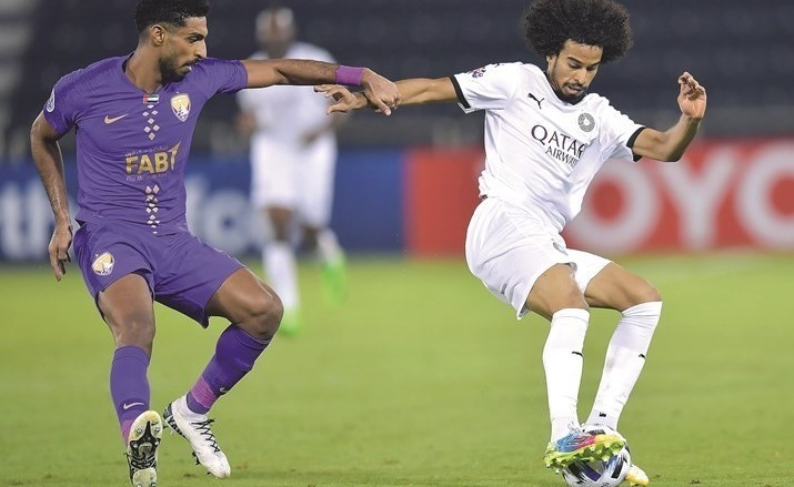 لاعب السد أكرم عفيف سجل في مرمى العين