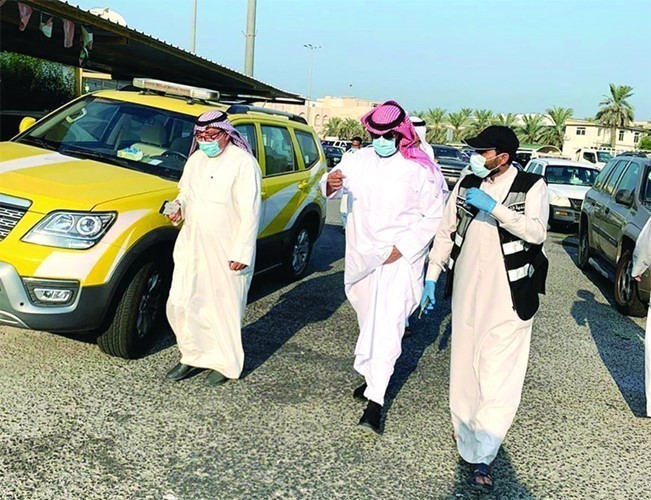 الشيخ طلال الخالد لدى متابعته الحثيثة لملف إزالة مخالفات البناء