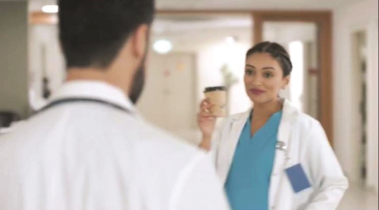 شوق الهادي في كواليس مسلسل نبض مؤقت