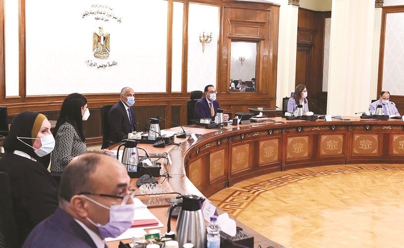 جانب من اجتماع اللجنة الوزارية الاقتصادية برئاسة رئيس الحكومة د.مصطفى مدبولي