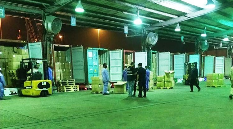 جمارك الكويت : وصول 540 حاوية بميناء الشعيبة مكونة من مستلزمات طبية متعددة