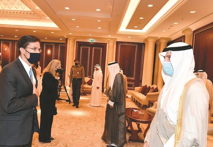 مرزوق الغانم يتلقى تعازي ممثل الحكومة الأميركية