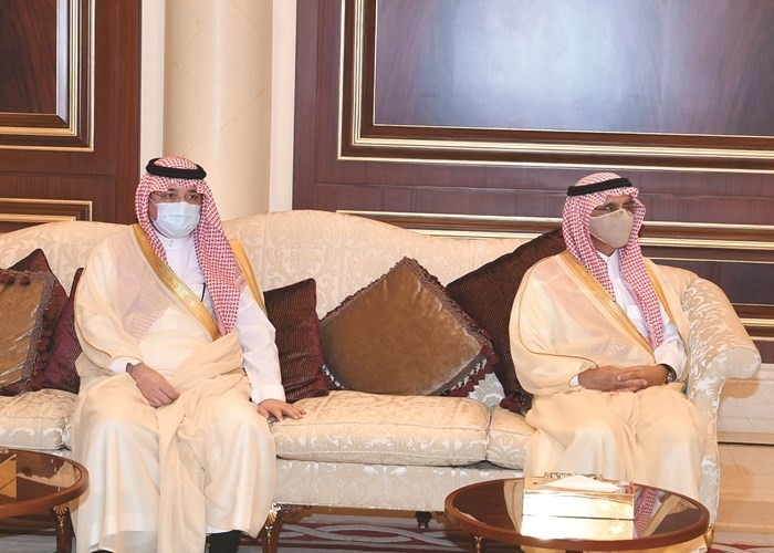 صاحب السمو الملكي الأمير خالد بن بندر بن عبدالعزيز وصاحب السمو الملكي الأمير مشعل بن ماجد بن عبدالعزيز
