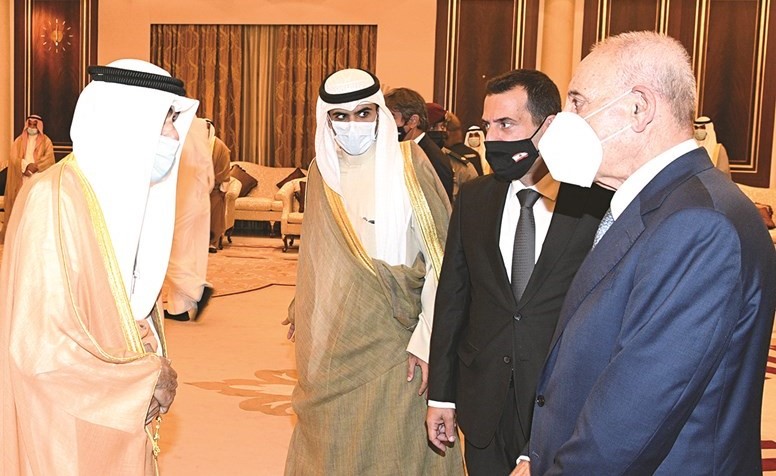 رئيس مجلس النواب اللبناني نبيه بري يقدم التعازي لصاحب السمو