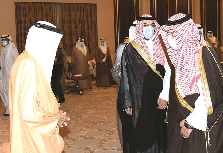 صاحب السمو الأمير يتقبل التعازي من صاحب السمو الملكي الأمير عبدالعزيز بن سطام بن عبدالعزيز