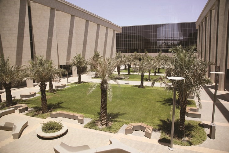 الساحة الخارجية للجامعة الأمريكية الدولية
