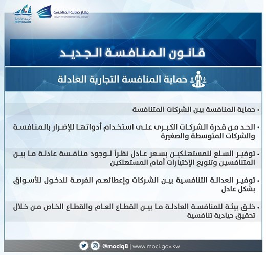 «حماية المنافسة»: القانون الجديد للمنافسة يعطي سلطة أكبر للجهاز في السوق ويسهم في جذب المزيد من الاستثمارات