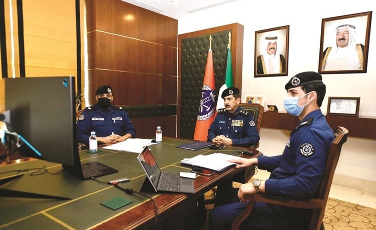 الفريق خالد المكراد خلال مشاركته في الدورة الـ٥٣ للمجلس التنفيذي للمنظمة الدولية للحماية المدنية