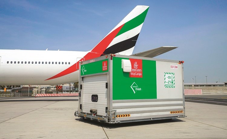 «الإمارات للشحن الجوي» تواصل نقل الأغذية والمنتجات سريعة العطب خلال «كورونا»