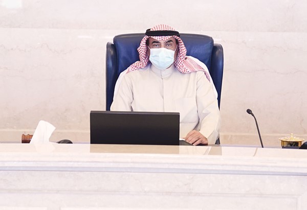 سمو الشيخ صباح الخالد خلال اجتماع مجلس الوزراء