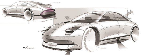 «هيونداي موتورز» تفوز بجائزة أفضل تصميم للسيارات لعام 2020 عن سيارة بروفيسي الكهربائية النموذجية