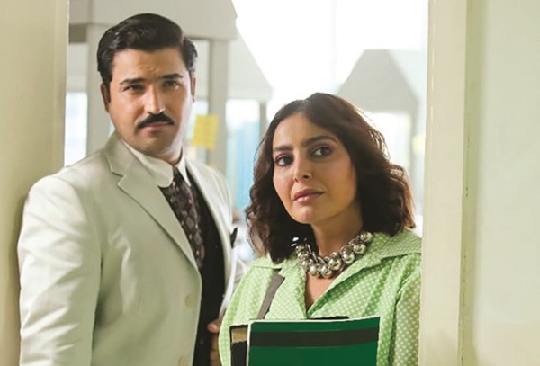  ذو الفقار خضر مع فاطمة الصفي في أحد مشاهد المسلسل