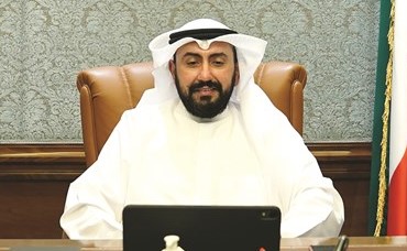 الشيخ د.باسل الصباح خلال مشاركته في الاجتماع
